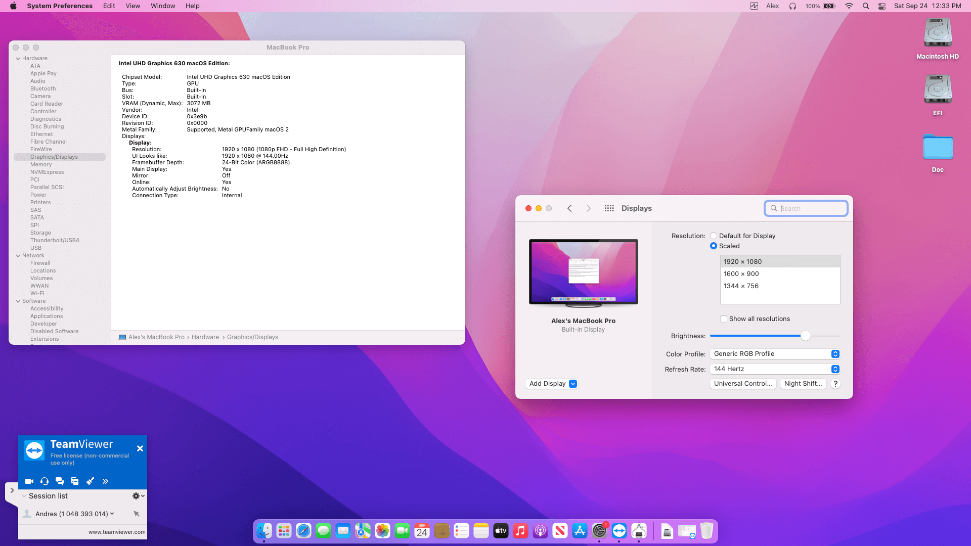 MSI Gaming GS65 Stealth Thin 8RE 050US [CoffeeLake   Intel UHD 630 + I2C]   OpenCore 3